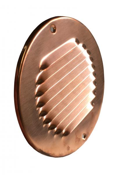 Lüftungsgitter Kupfer Rund Durchmesser 150 mm incl. Insektenschutz, Schrauben, Dübel